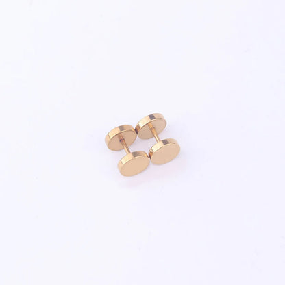 1 Piece Ear Cartilage Rings & Studs Fashion Round 316 Stainless Steel  Plating