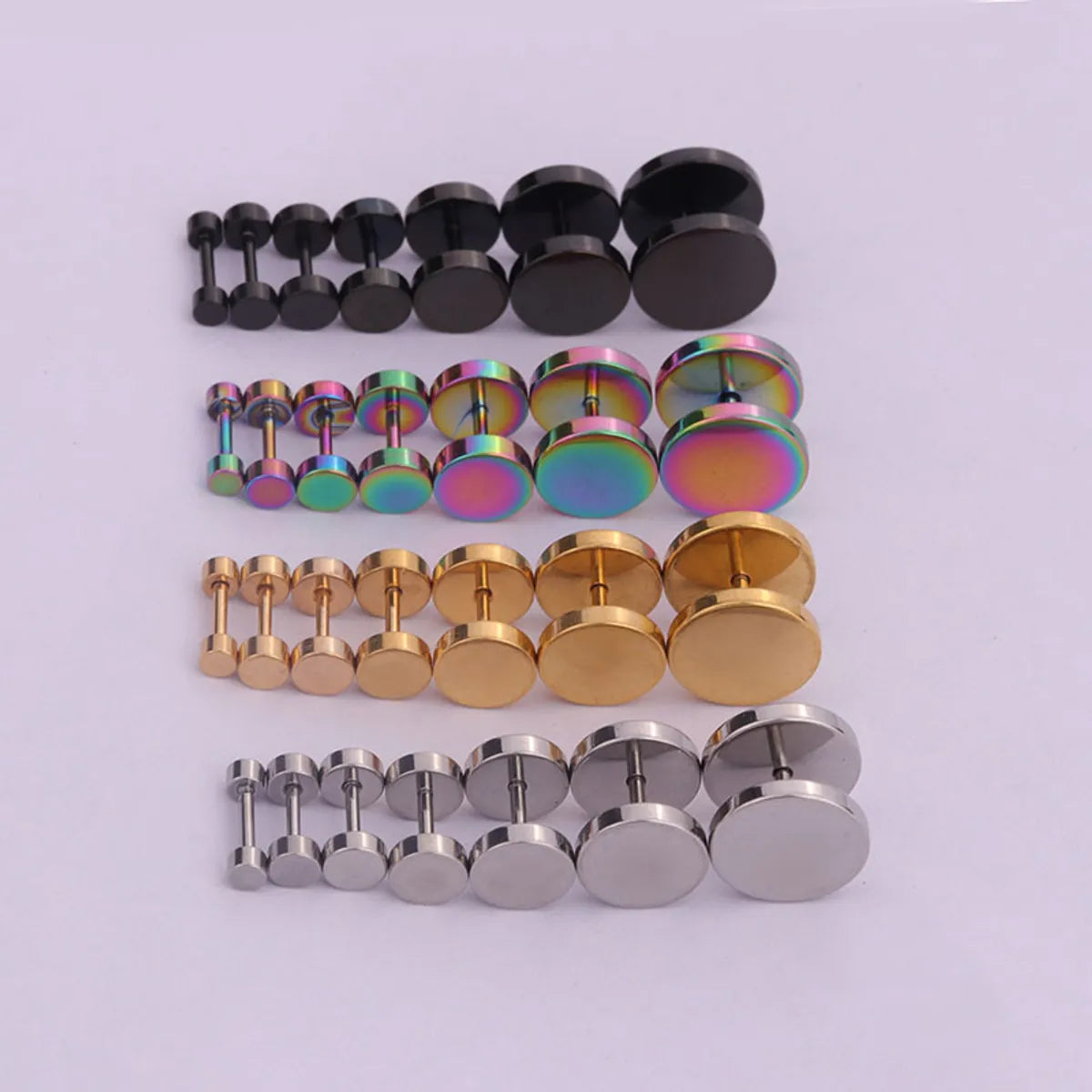 1 Piece Ear Cartilage Rings & Studs Fashion Round 316 Stainless Steel  Plating