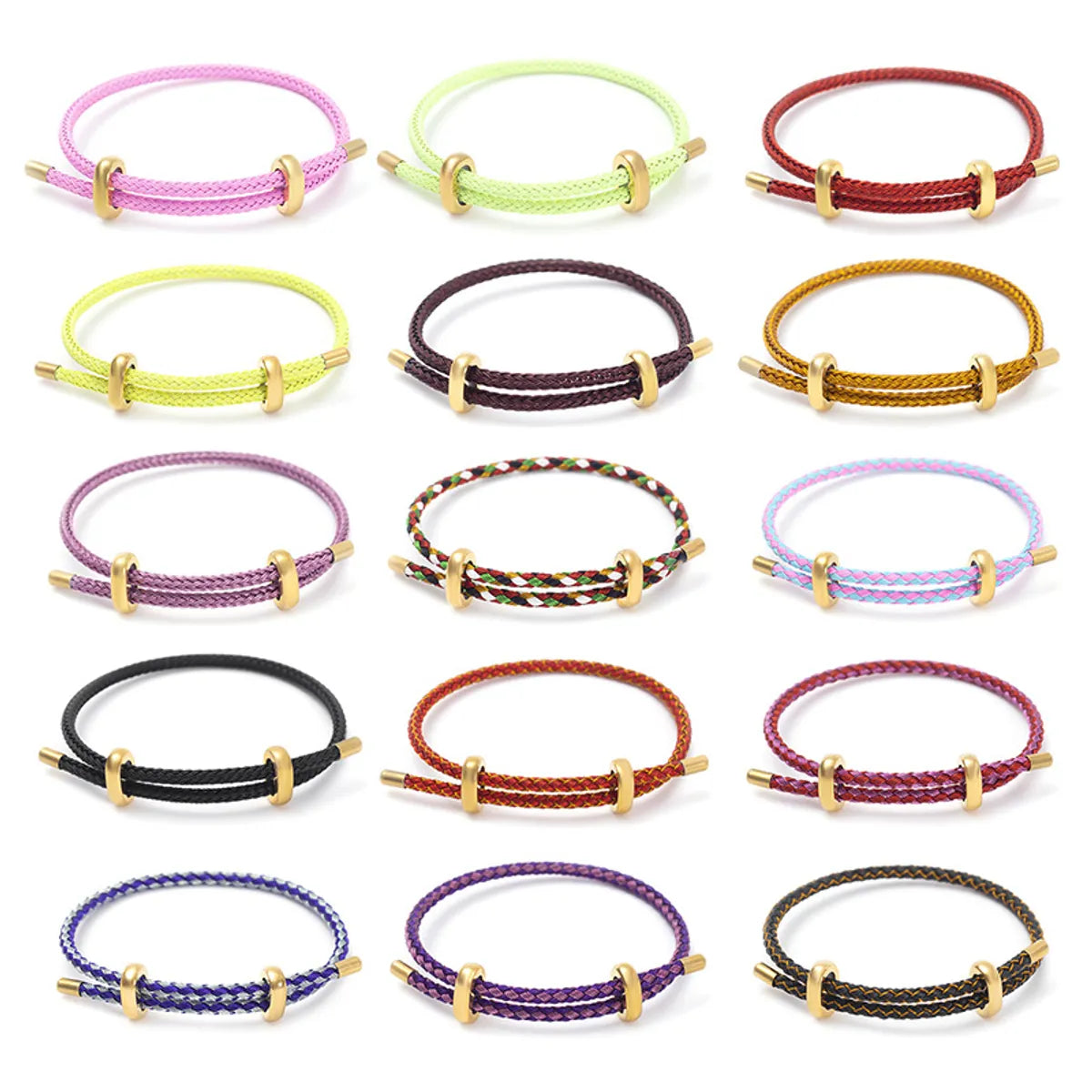 Fashion Round Titanium Steel Plating Bracelets 1 Piece