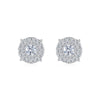 Fashion S925 Silver Geometric Moissanite Earrings Set With Diamonds