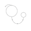 Fashion S925 Silver Overlapping Geometric Moissanite Inlay Bracelet For Women