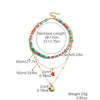 Fashion Santa Claus Beaded Alloy Plating Women'S Bracelets Necklace 1 Piece