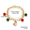 Fashion Santa Claus Beaded Alloy Plating Women'S Bracelets Necklace 1 Piece