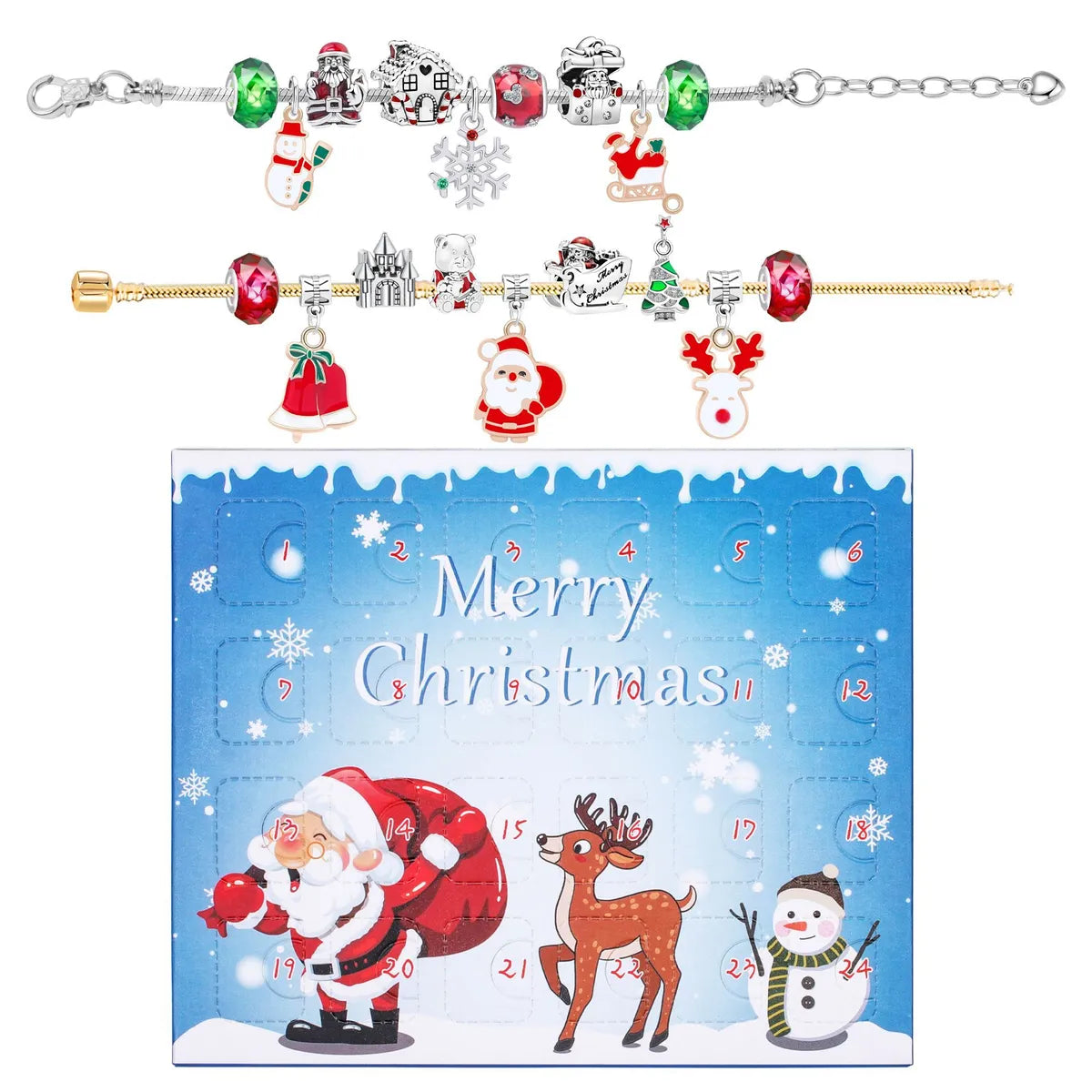 Fashion Santa Claus Copper Plating Bracelets 1 Set