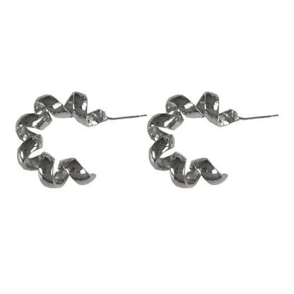 Fashion Screw Earrings Personality Cold Style Metal Texture Earrings