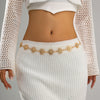 Fashion Sexy Metal Sunflower Waist Chain Body Chain For Female Retro Style Iron Chain Alloy