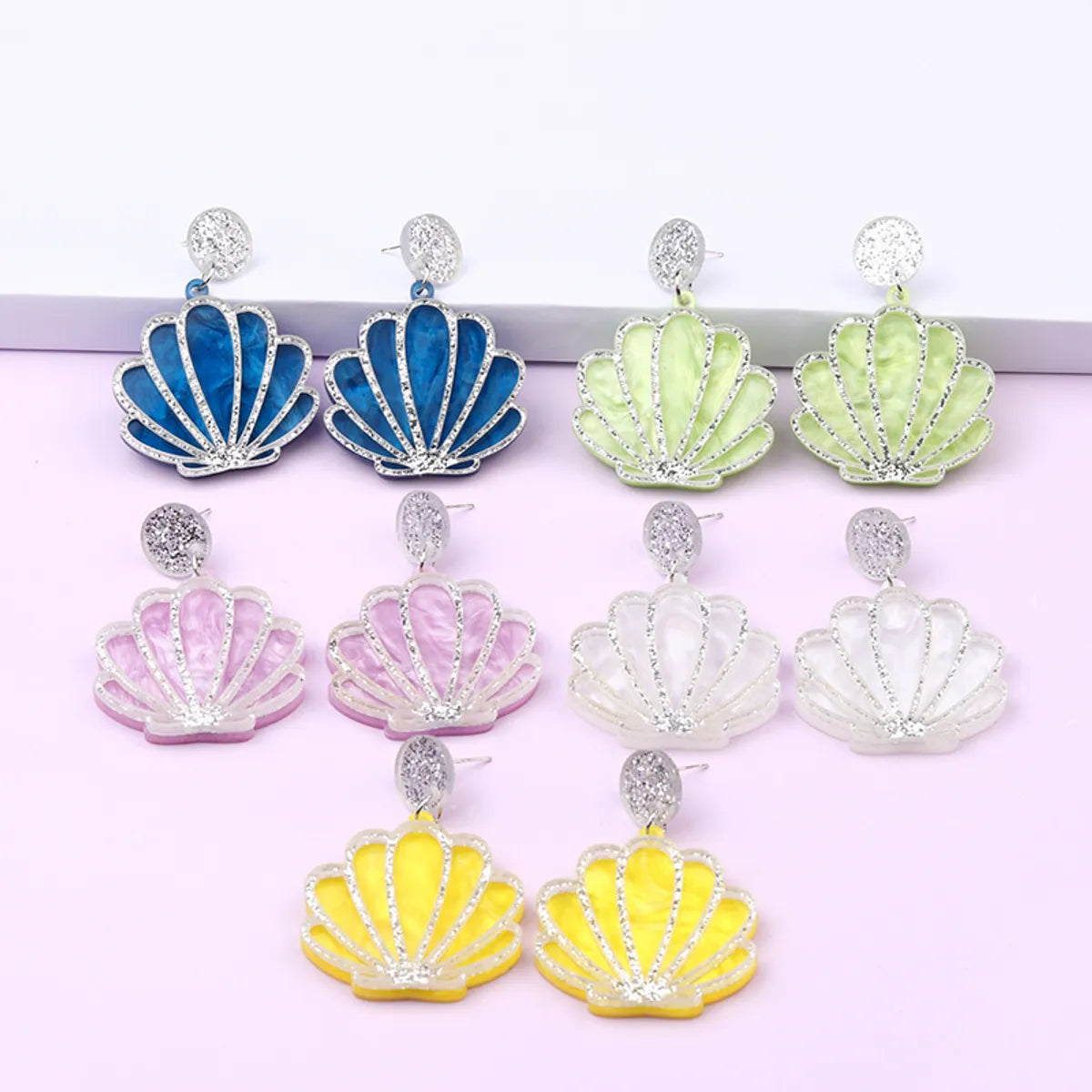 Fashion Shell Arylic Earrings