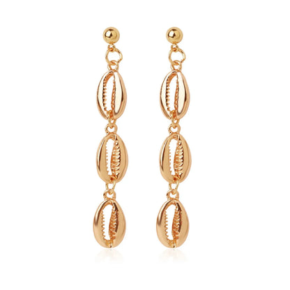 Fashion Shell Shell Inlaid Shell Artificial Pearls Women's Earrings 1 Pair