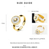 Fashion Shell Star Titanium Steel Simple Fashion Opening Ring
