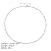 Fashion Short Women'S Chain 316l Titanium Steel 14k Gold Plated Necklace Clavicle Chain Gooddiy