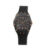 Fashion Silicone Strap Quartz Watch For Men And Women With Round Dial Metal Case Simple Luxury Style Pointer Display