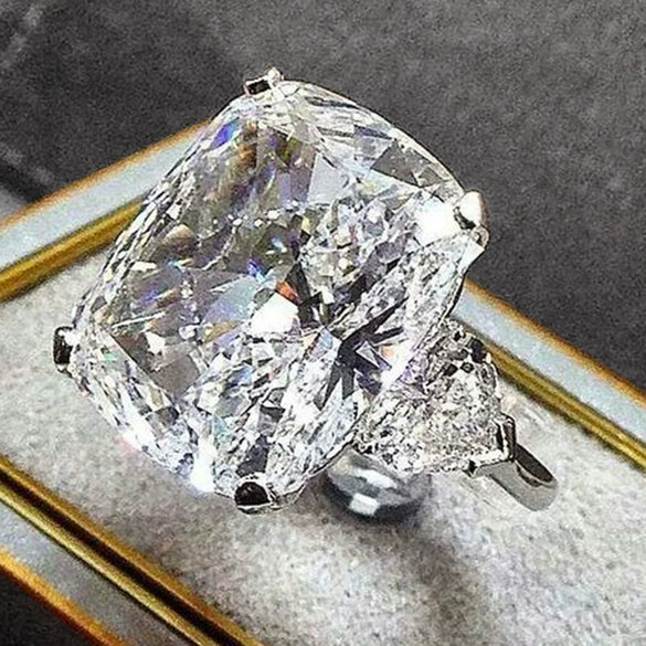 Fashion Silver Tone Metal Oval Geometric Ring With Electroplated Natural Style For Engagement Banquet Jewelry