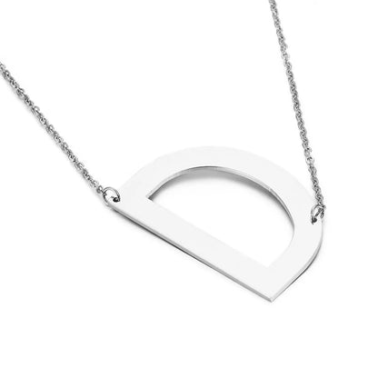 Fashion Simple 26 English Letter Stainless Steel Necklace Wholesale Gooddiy