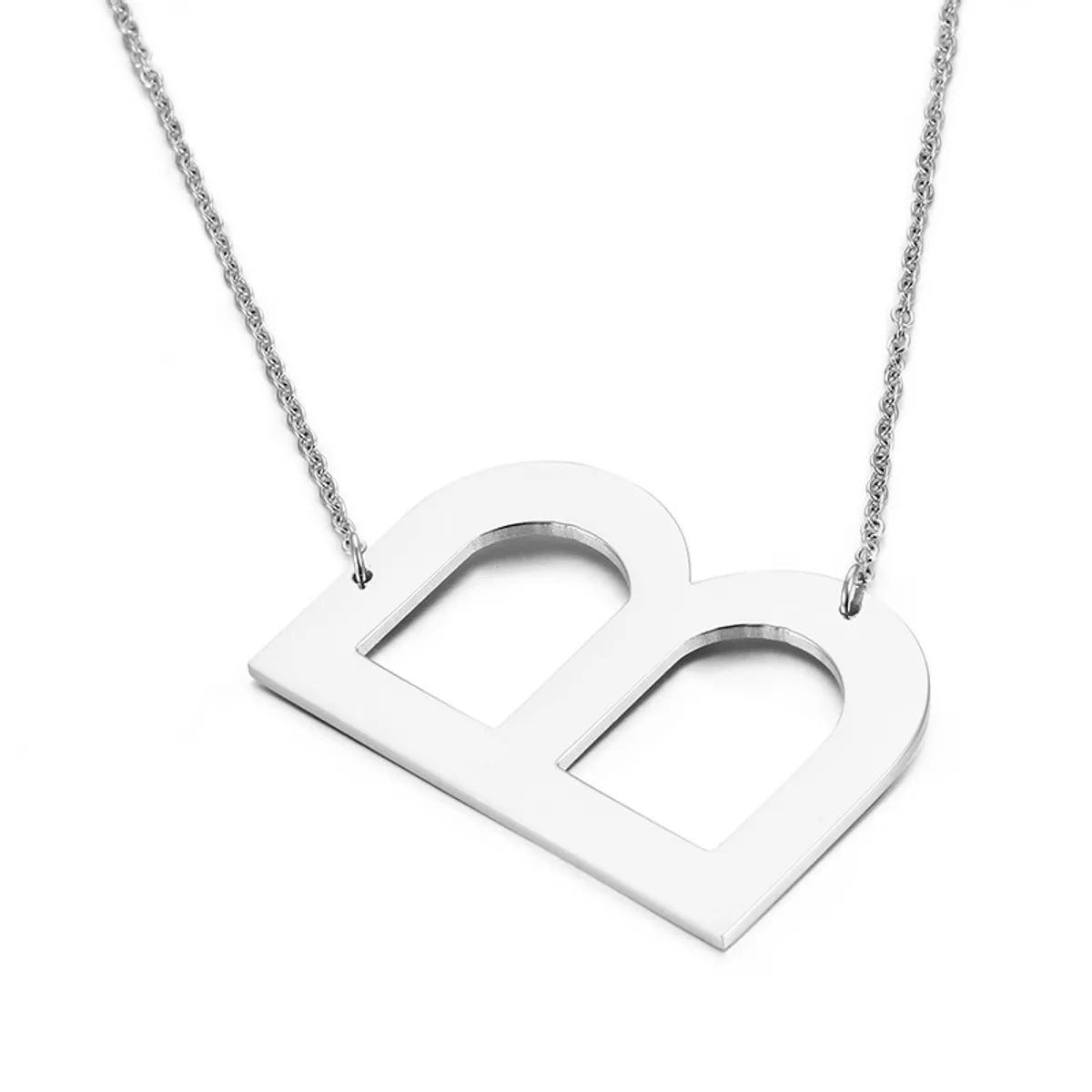 Fashion Simple 26 English Letter Stainless Steel Necklace Wholesale Gooddiy