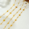 Fashion Simple Allmatch Stainless Steel O Word Chain Necklace With Star Pendant And Electroplating Design