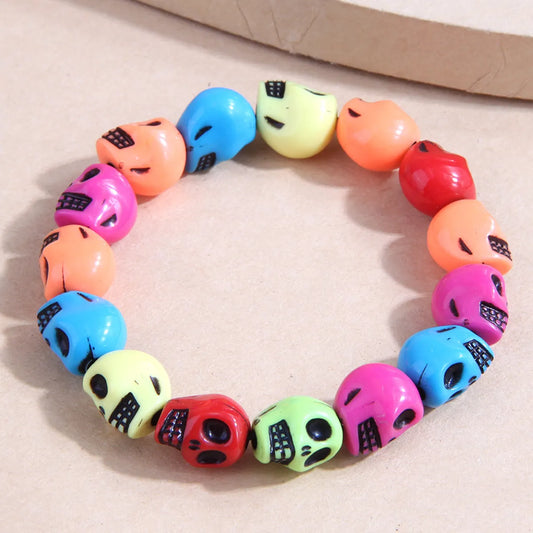 Nordic Style Rock Ethnic Style Skull Synthetics Wholesale Bracelets Bangle