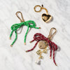 Fashion Simple Bow Bag Pendant Pvc Material Stripes Pattern Street Fashion Style For Women