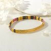 Fashion Simple Candy Color Teilar Beads Tila Bracelet Handmade Chain With Geometric Pattern Mixed Material