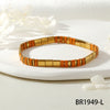 Fashion Simple Candy Color Teilar Beads Tila Bracelet Handmade Chain With Geometric Pattern Mixed Material