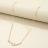 Fashion Simple Chopsticks Pearl Clavicle Chain Necklace Women