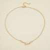 Fashion Simple Chopsticks Pearl Clavicle Chain Necklace Women