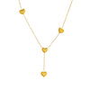 Fashion Simple Commuter Stainless Steel Heart Shape Tassel Chain Pendant Jewelry Necklace With Electroplating For Women