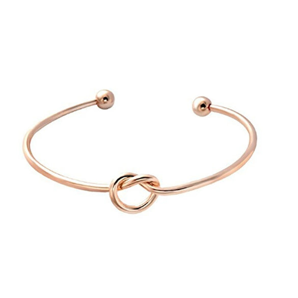 Fashion Simple Cut Out Open Metal Bangle Bracelet With Heart And Floral Detail Electroplated Women's Bracelet Accessory