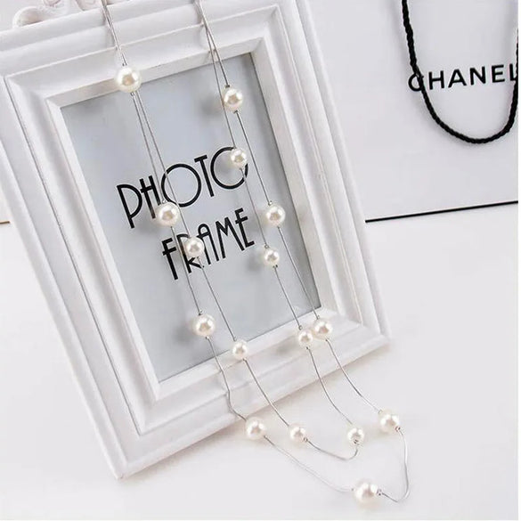 Fashion Necklace Pearl Synthetic Resin Wholesale Necklace