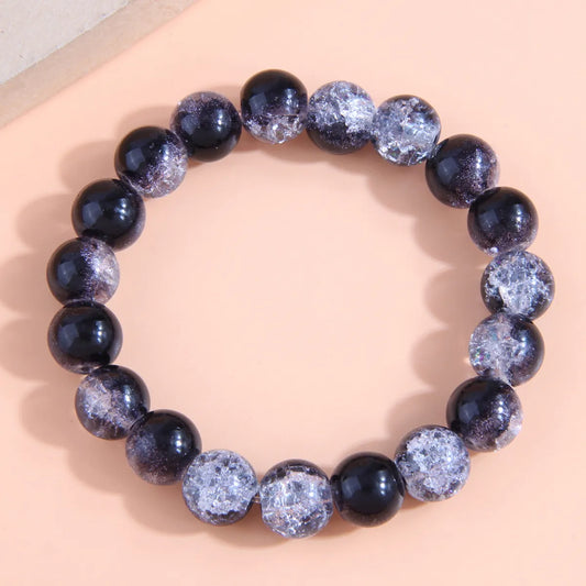 Fashion Simple Floral Glass Bead Temperament Personalized Bracelet