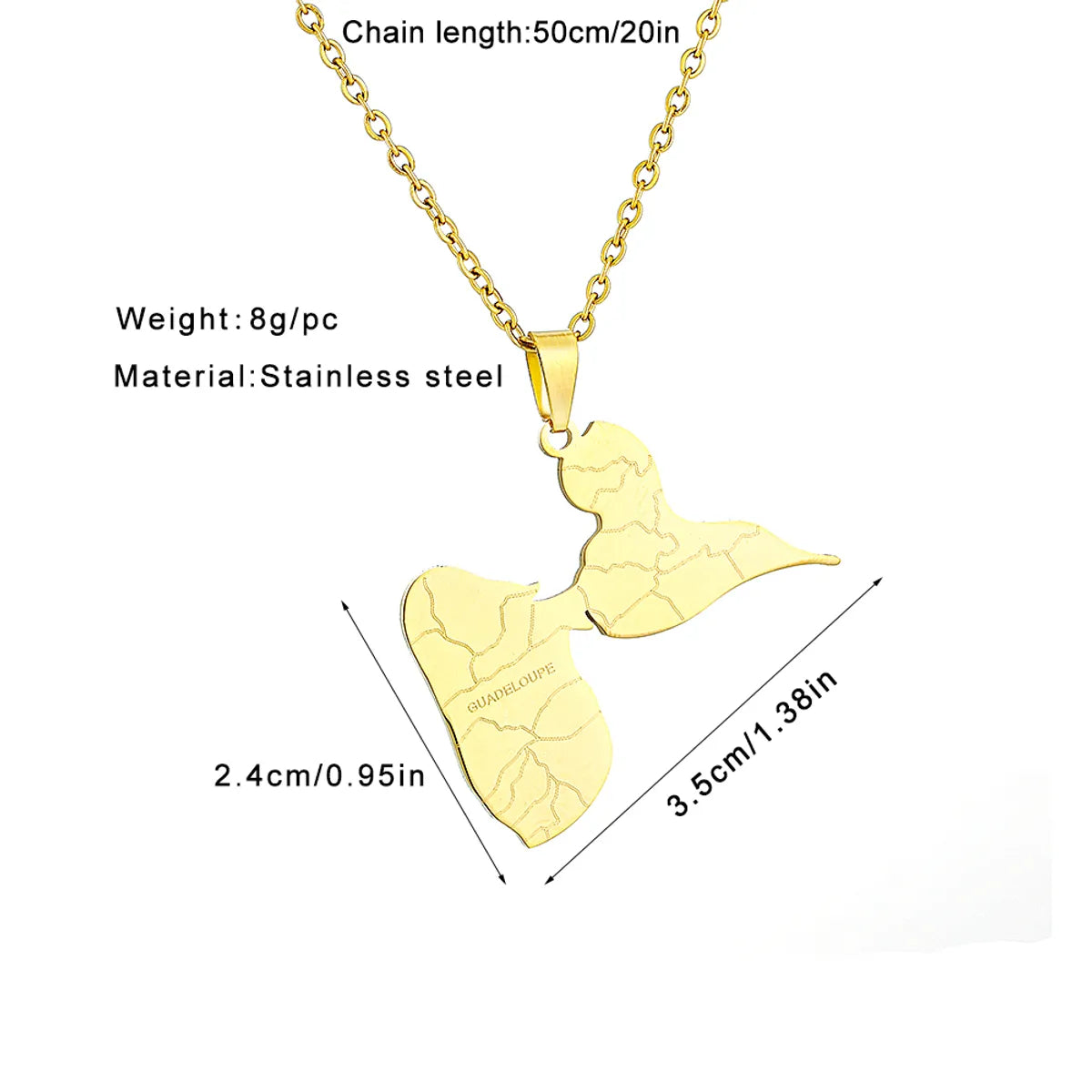 Fashion Geometric Stainless Steel Plating 18K Gold Plated Unisex Necklace