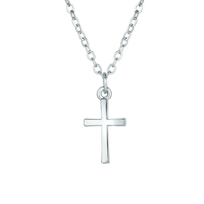 Fashion Simple Geometric Cross Gold Plated Alloy Necklace