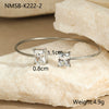 Fashion Simple Geometric Square Zircon Stainless Steel 18K Gold Plated Women's Bracelet