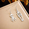 Fashion Simple Geometric Stainless Steel Gold Plated Butterfly Flower Irregular Pendant Earrings For Women