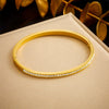 Fashion Simple Gold Plated Stainless Steel Geometric Round Bracelet
