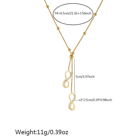 Fashion Simple Goldplated Stainless Steel Round Feather Pendant Necklace For Women