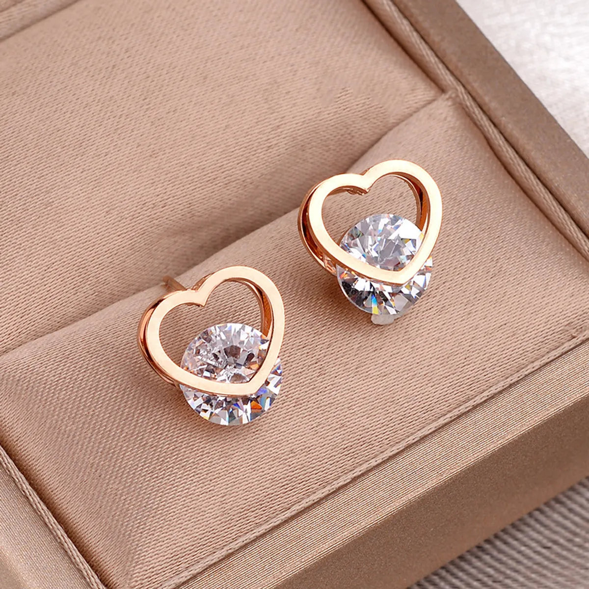 Simple Style Geometric Plating 304 Stainless Steel 18K Gold Plated Earrings Ear Studs