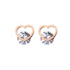 Simple Style Geometric Plating 304 Stainless Steel 18K Gold Plated Earrings Ear Studs