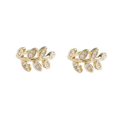 Fashion Simple Leaf Ear Bone Clip Alloy Adjustable Ear Clips