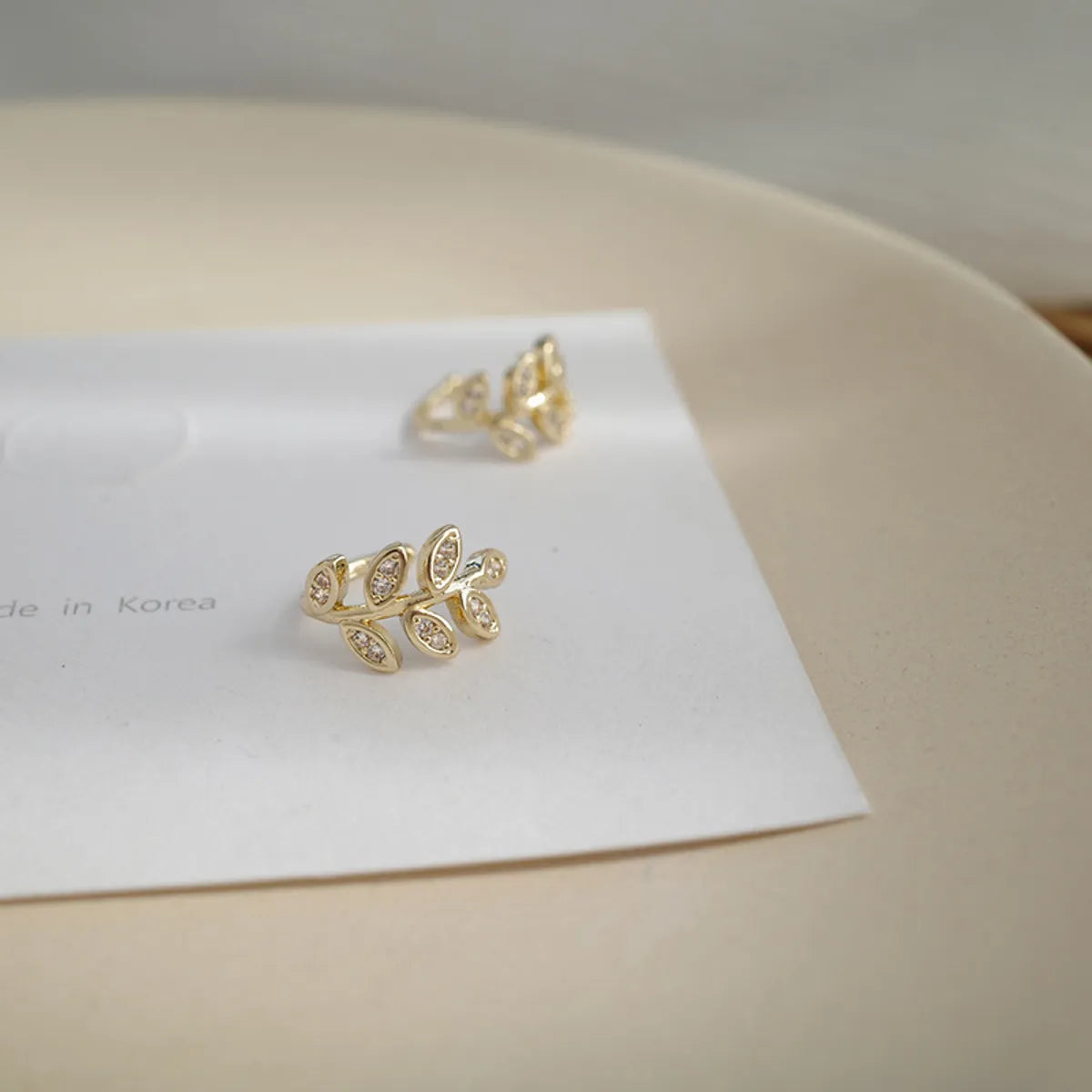 Fashion Simple Leaf Ear Bone Clip Alloy Adjustable Ear Clips