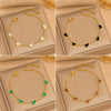 Fashion Simple Light Luxury All Match Titanium Steel Heart Shaped Plated Bracelet Jewelry With Electroplating Treatment