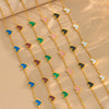 Fashion Simple Light Luxury All Match Titanium Steel Heart Shaped Plated Bracelet Jewelry With Electroplating Treatment