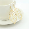 Fashion Leaf Plating Alloy No Inlaid Earrings