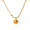 Fashion Simple Overlapping Clavicle Necklace 316L Stainless Steel Electroplating For Women