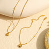 Fashion Simple Overlapping Clavicle Necklace 316L Stainless Steel Electroplating For Women