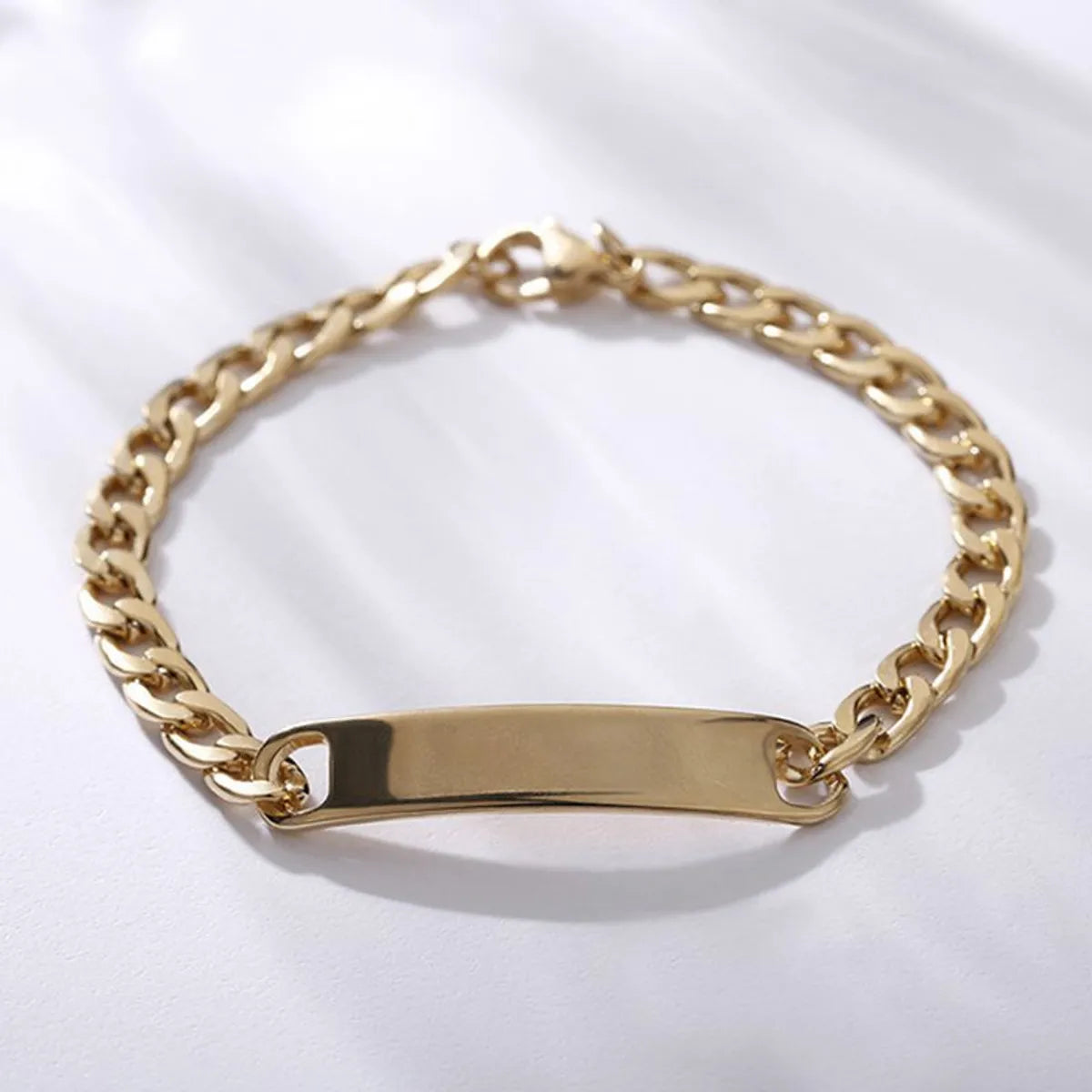 Fashion Simple Personalized Bendable Thick Chain Stainless Steel Bracelet