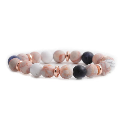 Fashion Geometric Natural Stone No Inlaid Bracelets