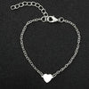 Fashion Customization Laser Engraving Heart No Inlaid Alloy Chain & Link Bracelets Wholesale
