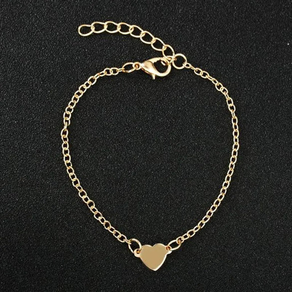 Fashion Customization Laser Engraving Heart No Inlaid Alloy Chain & Link Bracelets Wholesale