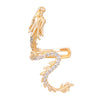 Fashion Simple Snake Leaf Alloy Fivepiece Set Ear Clip No Ear Holes Earrings Electroplated For Women With Animal Zodiac Geometry Style