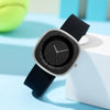Fashion Simple Square Cartoon Casual Quartz Watch For Women Alloy Case Silicone Strap